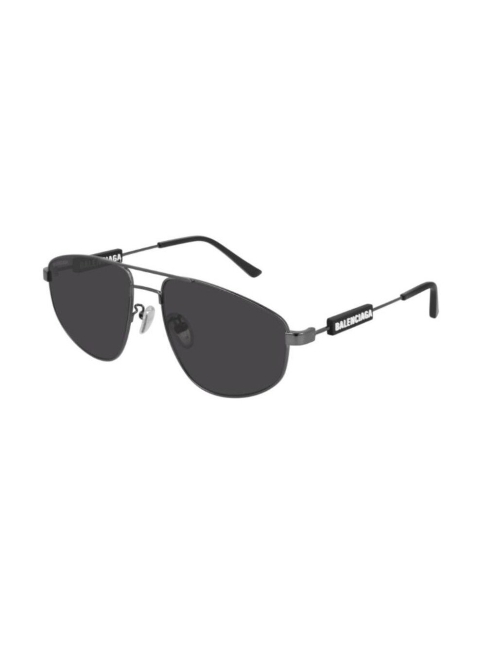 NEW BALENCIAGA SUNGLASSES BB0115S 001 UNISEX PILOT BLACK/GRAY EYEWEAR BALENCIAGA